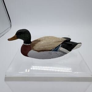 VTG William J Koelpin "Mallard" 4" Decoy Duck Figurine 1982 FG Multicolor Resin